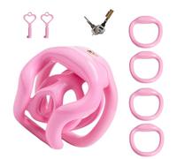 Practical Fixed cage A398 UK for Men's Curved Accessories (Pink Cage)