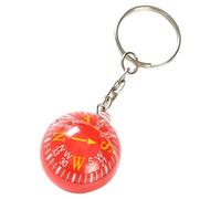 Practical Floating Dial Compass Key Ring Charm Pendant Portable Compass for Hiking Camping and Daily Navigation, フリーサイズ