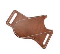 Practical Folding Cutter Case, PU Leather Pocket Tool, Dark Brown | Lightweight Pocket Tool Storage Case for Secure Storage, Multitool Holder for Retrieval and