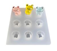 Practical Frogs Figurine Shaped Silicone Molds Great for Making Resin Charms Ornaments and Miniature Scenes Treefrog Keychain Mold