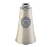 Practical G1/2 Pull Out Shower Head for Kitchen Faucets with Flexible Hose and Dual Spray Technology (Brushed)