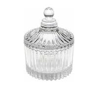 Practical Gadgets Glass Candy Jar, Candy Bowl, Jars with Lid, Glass with Cover, Transparent Glass Candy Bowl with Lid for Halloween, Home, Wedding Decoration Vacuum (A, One Size)