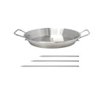 Practical Grills Skewers Rack Vertical Cooking Systems 3 Spikes Stainless Steel Easy to Use Design BBQ Skewers Stainless Steel Spit Stand