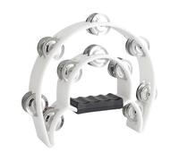 Practical Hand Bells Multiple Color Tambourine Double-Sided Children Enlightenment Toy Flower Drum Rings Percussion Stainless Steel Tambourine