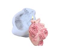 Practical Heart Shape Flower Silicone Craft Mold for Crafting Art Projects and Home Decors Accessories Creation Silicome Mold for Home Decors