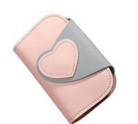 Practical Heart Shaped Keychain Case Wallet with 6 Hooks and Card Slots for Keeping Safe and Tidy At Home Outdoor Wallet