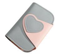 Practical Heart Shaped Keychain Case Wallet with 6 Hooks and Card Slots for Keeping Safe and Tidy At Home Outdoor Stylish PU Leather Holder Multiple Hooks Safe Closure Compact for Women Men