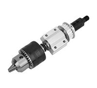 Practical High Accuracy Table Drill Spindle Assembly Double Flange Bearings M10 Shaft Sleeve B16 Drill Chuck, Suitable for Home Improvement Projects
