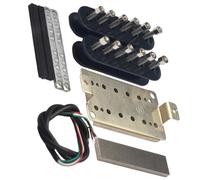 Practical Humbucker Set with Metal Materials and Plug Play Installation for Multiple Guitars Signals Transmission Humbucker Pickup Set