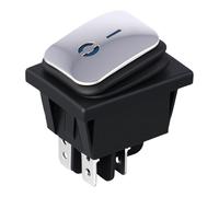 Practical IP65 Rockers Switches 16A With Indicators Light For Home Appliances And Industrial Equipment High Current Capacity Switches