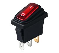 Practical IP65 Waterproof Rockers Switches 16A With Indicators Light For Home Appliances And Industrial Equipment High Current Capacity Switches