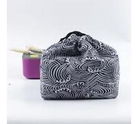 Practical Japanese Style Lunch Bag Portable and Leak proof Design for Meals Approx 21x28cm (bdd28)