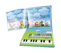 Practical Kids Piano Book Toy Ages 3 To 6 Educational Instrument For Toddler With 20 Keys And Adjustable Sound Levels