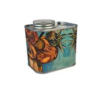 Practical Kitchen Essential Airtights Coffee Canister Tinplate Texture With Freshnesses Trackings Kitchen Storage Jar Vintage Tin Can