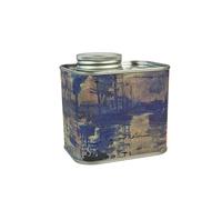 Practical Kitchen Essential Airtights Coffee Canister Tinplate Texture With Freshnesses Trackings Kitchen Storage Jar Vintage Tin Can
