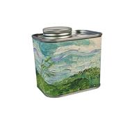 Practical Kitchen Essential Airtights Coffee Canister Tinplate Texture With Freshnesses Trackings Kitchen Storage Jar Vintage Tin Can