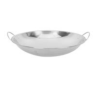 Practical Kitchen Stockpot Stainless Steel Double Ear Pot for Broth | Rounded Edges, Smooth Non-stick Surface, Home or Camp Heating Use, Easy Cleanup, Silver Finish