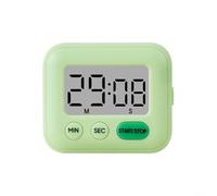 Practical LCD Timer for Baking Cooking and Daily Activities with Audible and Large Digits for Easy Reading from a Distance in Any Room (Green)