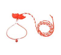 Practical Leash Set Reliability Breathable Hamster Walking Harness And Leash Chest Rope Hamster Harness With Plush Wing Pet Tractions Rope Pet Handhold Tractions Adjust Size