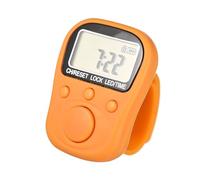 Practical LED Backlights Finger Counter Rechargeable 6 Digit Display with Low-Light View for Fitness and Lab Applications Adjustable Silicone Rings Counter