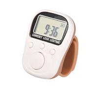 Practical LED Backlights Finger Counter Rechargeable 6 Digit Display with Low-Light View for Fitness and Lab Applications Adjustable Silicone Rings Counter