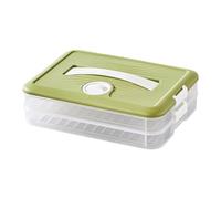 Practical Lockable Dumpling Container, Food Container with Lid, Fridge Frozen Dumplings Storage, Plastic Box with Lock