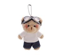 Practical Lovely Plush Steering Bear Pendant Durable PP Cotton Keychain Jewelry Accessories Fashionable Bag Decoration Fashionable Accessories, フリーサイズ