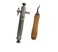 Practical Luthier Tool with Wood Handle String Instrument Making Set for Efficient String Instrument Purfling Work Professional Brass Purfling Cutter