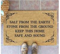 Practical Magic Door mat, Salt from The Earth, Stone from The Ground, Keep This Home Safe and Sound, Magic Door mat, Front Door mat Interesting Door Mat Indoor Door mat Door Mat, 30 x 17 Inch