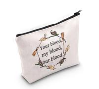 Practical Magic Quote Gift Halloween Witches Gift Witchy Movie Fan Zipper Pouch Makeup Bag (Your Blood EU)