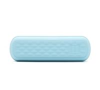 Practical magnetic make-up brush box made of silicone, protects brushes from dust and damage, easy to carry for travel and business trips, Sky Blue, Large
