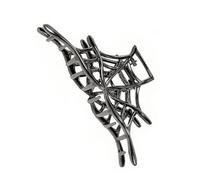 Practical Metal Hair Clip with Unique Spiders Web Design for Women Fashion Accessory for Home Office Party Professional Hairstyle
