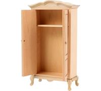 Practical Miniature Wardrobe Model Portable For Dollhouses Decoration Tiny Sturdy Wood Furniture 1 12 Scale Accessory Lifelikes Small Furniture
