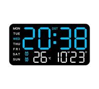Practical Modern LED Timepiece Electronic Digital Wall Clock Space Saving Design for Decor Space Saving Digital Clock