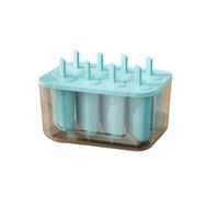 Practical Multi Cavity Ice Lolly Tray Large Capacity 8 Compartment Popsicles Maker with Leakproof Lid Popsicles Molds