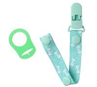 Practical Nipple Holder Baby Clip Chain with Elegant Nipple Leash Strap Lovely Color Cartoon Print Boy Clips Girl Silicone Girl Boy Pacifer Holders Silicone