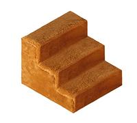 Practical Pet Stairs Three Steps Ladder Anti-Skidding Stable Staircase for Dogs Cats Pets to Access Couches Beds Ledges Soft Comfortable Removable Cover Easy Clean Install Furniture