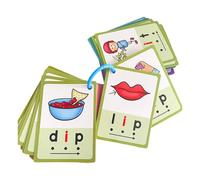 Practical Phonics Flashcards Educational Toy Learn To Read Cards CVC Learning For Kids Adults Phonics Educational Tool Cvc Words Learning