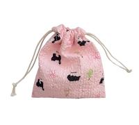 Practical Polyester Cosmetic Bag Reusable Makeup Organized Compact Storage Pouches for Brushes Credit Cards Small Items Compact Makeup Brush Holder