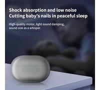 Practical Portable Infant Nail Care Systems With Quiet Motor Soft Edges Baby Grooming Essential Toddler Design Portable Baby Nail Trimmer