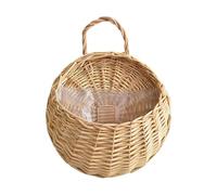 Practical Pot Plants Pastoral Flower Hanging Rattan Basket Woven Breathable Planter Handmade S5k9 Florist Flower