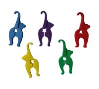 Practical Printed Cats/Dog Snacks Bag Clips Kitchen Storage Chip Clips for Bread Pet Food Sealing Tool Kitchen Storage for Pet