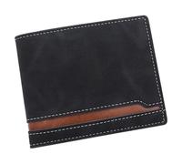 Practical PU Card Holder Men's Wallet Multiple Card Slots and Texture for Students and Professional Contrast Color Accessory