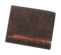 Practical PU Card Holder Men's Wallet Multiple Card Slots and Texture for Students and Professional Retro Color Wallet