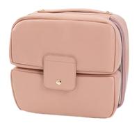 Practical PU Makeup Organized Multiple Pockets Ergonomic Cosmetic Pouches Toiletry Storage Case for Women Travel Essential Lightweight Portable Makeup Bag, A, Mass Beauty