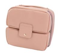 Practical PU Makeup Organized Multiple Pockets Ergonomic Cosmetic Pouches Toiletry Storage Case for Women Travel Essential Cosmetic Storage Case, A, Mass Beauty