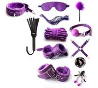 Practical Purple Leather Twelve Piece Set with Various Combinations to Choose from, Diverse Styles for Couples, Holiday Surprise Gifts，Endurance Training Accessory