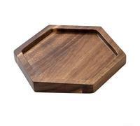 Practical Rectangular Wooden Tray for Carrying Drinks Desserts Fruits Pastries and Small Dishes Across Indoor Spaces (TP08)