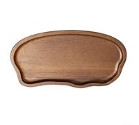 Practical Rectangular Wooden Tray for Carrying Drinks Desserts Fruits Pastries and Small Dishes Across Indoor Spaces (TP06（Small）)