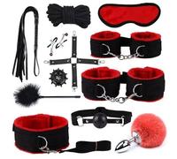 Practical Red Nylon Twelve Piece Set with Various Combinations to Choose from, Diverse Styles for Couples, Holiday Surprise Gifts，Endurance Training Accessory